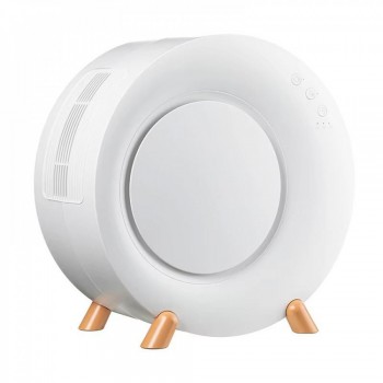 Портативний міні вентилятор WT-D8, білий, USB та акумулятор, три режими швидкості