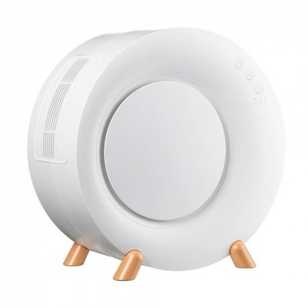 Портативный мини вентилятор WT-D8, белый, USB и аккумулятор, три режима скорости