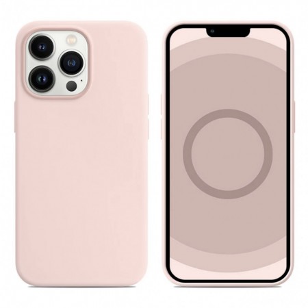 Захисний чохол для iPhone 13 Pro Max Silicone Case з MagSafe, рожевий Chalk Pink