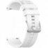 Ремінець для годинника Silicone Universal 22 мм, білий, сумісний з AmazFit Stratos/Pace/GTR, Huawei GT2, Samsung Gear S3/S4, Galaxy Active 2/Watch
