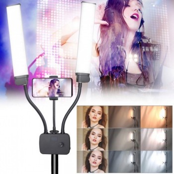 Лампа LED відео HD-D2 45W, 224 світлодіода, колірна температура 3200K-5600K, з можливістю регулювання яскравості та температури світла