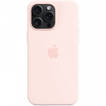 Захисний чохол для iPhone 15 Pro Veron Silicone Case з MagSafe, світло-рожевий