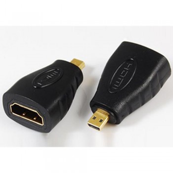 Адаптер HDMI мама на Micro HDMI папа no brand компактный пластиковый