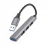 USB хаб Hoco HB26, 4 порти USB 2.0, підтримка Plug and Play, компактний для подорожей