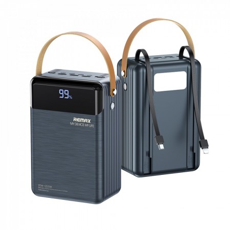Зовнішній акумулятор Remax RPP-566, 80000 mAh, 22,5 Вт, з LED дисплеєм, сірий