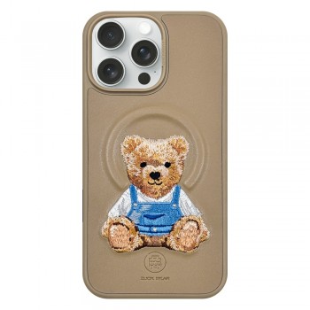 Захисний чохол для iPhone 16 Pro Polo Everley Leather Case з MagSafe, колір шампань золотий, шкіряний