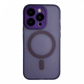 Захисний чохол для iPhone 15 Pro Apple Protective Camera Matte Case With MagSafe, глибокий фіолетовий