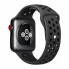 Спортивний ремінець для Apple Watch Nike, 42 мм | 44 мм | 45 мм | 49 мм, колір Midnight Blue & Black, дихаючий матеріал, регульований розмір