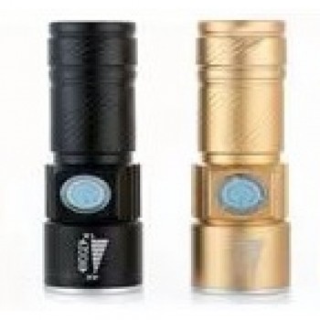 Акумуляторний кишеньковий ліхтар SY - 501 з USB і ZOOM, чорний