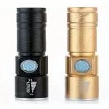 Акумуляторний кишеньковий ліхтар SY - 501 з USB і ZOOM, чорний