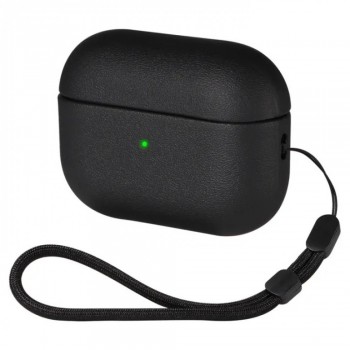 Чохол SGP для AirPods Pro 2 чорний силіконовий з ремінцем