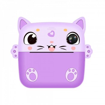 Дитячий фотоапарат Cat Print Camera Y71, жовтий, 12 МП, запис відео 1080p