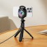 Мини вентилятор для смартфона Hoco GM76 с RGB подсветкой и дисплеем, три скорости
