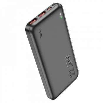 Power Bank 10000 mAh | Повербанк Hoco J101 | 22.5W, USB-A, Type-C, Светодиодный индикатор, Огнестойкий корпус