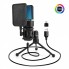 Микрофон конденсаторный X1S USB RGB-подсветка шумоподавление для ПК и ноутбука