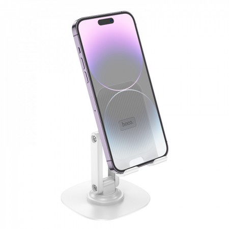 Тримач Hoco HD6 Winner з подвійною віссю для столу, білий