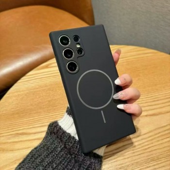 Захисний чохол для Samsung Silicone Cover Full Camera S23 Ultra Veron  with MagFit, чорний