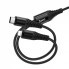 Кабель 2 в 1 Hoco X123 Lightning/Type-C 2.4A 1.2м нейлоновый