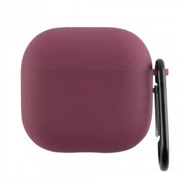 Захисний чохол для AirPods 4 Microfiber Marsala, бордовий