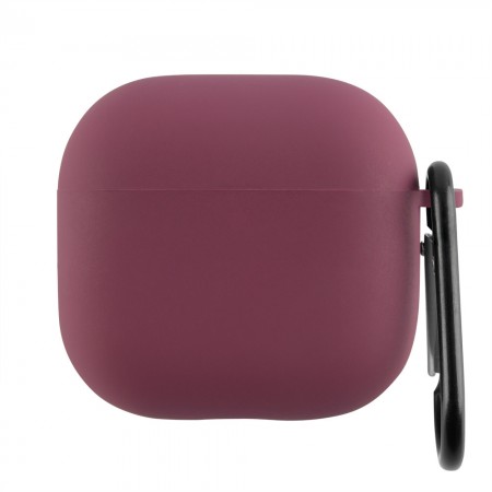 Захисний чохол для AirPods 4 Microfiber Marsala, бордовий