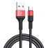 Кабель 3 в 1 Hoco X26, USB до Micro-USB, 1 м, швидка зарядка 2A, нейлонова оплетка
