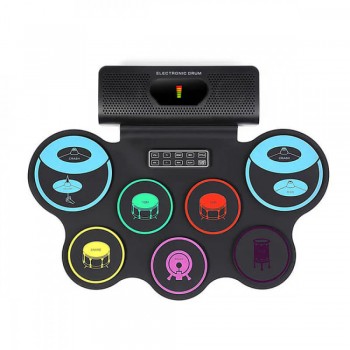 Електронний ударний набір іграшка барабани RD90-C, подвійні динаміки, Bluetooth MIDI, 7 барабанних поверхонь