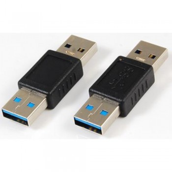 Перехідник USB 3.0 M-M no brand компактний чорний