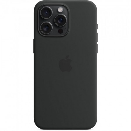 Захисний чохол для iPhone 15 Veron Silicone Case з MagSafe, чорний