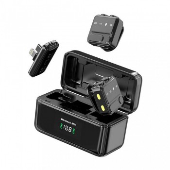 Бездротовий мікрофон WiWU Wi-WM005 для телефону USB-C та Lightning, кейс, шумозаглушення