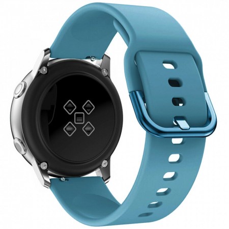 Універсальний силіконовий ремінець 20 мм Active для AmazFit BIP/GTS/GTR, Huawei GT2, Samsung Gear S4/Galaxy Active 2/Watch, аквамариновий