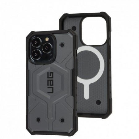 Захисний чохол UAG Adventure для iPhone 15 Pro Max, магнітний, сірий