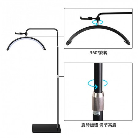 Відеосвітло LED HD-M6X, 36W, кольорова температура 3000K-6000K, 300 світлодіодів, біле