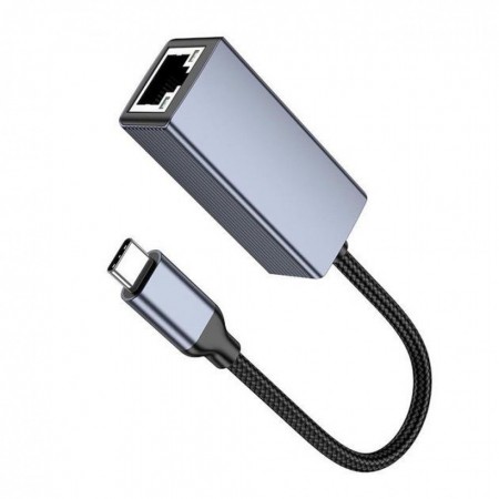 Адаптер перехідник Ethernet USB-C Hoco UA37, 1000 Мбіт/с