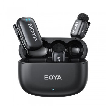 Беспроводной микрофон BOYA Mini-18 для телефона и камеры, шумоподавление, кейс