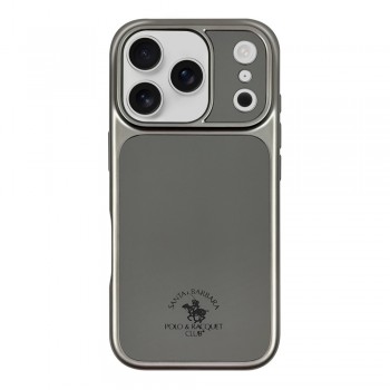 Захисний чохол для iPhone 17 Pro Polo Lucas Leather Case, сірий