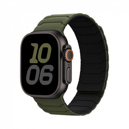 Ремешок Hoco WA39 для Apple Watch 42/44/45/49 мм армейский зеленый и черный