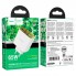 Зарядний пристрій для дому Hoco CS44A, 65W, GaN, QC 3.0, з 2 USB Type-C та 1 USB-A, білий, підтримка PD65W / PPS / QC3.0 / FCP / AFC, EU вилка, вогнетривкий матеріал.