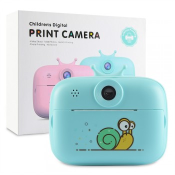 Дитячий фотоапарат Print Camera S1, синій, 12 МП, відео 1080p, вбудовані фільтри