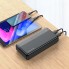 Power Bank 20000 mAh — Hoco — Портативное зарядное устройство с USB-A, компактный и надежный, черный