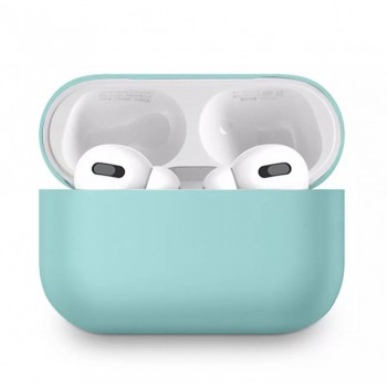 Чохол для навушників AirPods Pro 2 силіконовий м'ятний зелений захист кейса