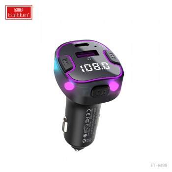 FM-модулятор Earldom ET-M99 MP3, автомобільний зарядний 3.0A, USB, Type-C