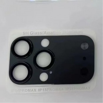 Захисне скло камери no brand для iPhone 17 Pro Max чорне 9H скло алюміній