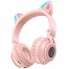 Беспроводные наушники Borofone BO18 Cat Ear, Pink, BT 5.0, аккумулятор 400 мАч, время работы 7 часов