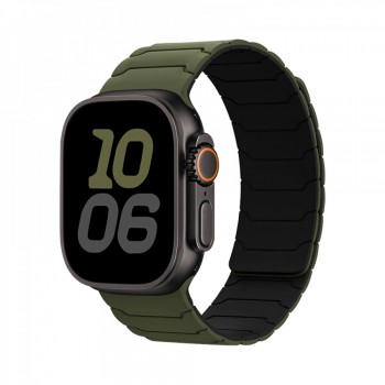 Ремінець Hoco WA39 для Apple Watch 38/40/41 мм армійський зелений силікон