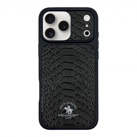 Захисний чохол для iPhone 17 Pro Polo Knight Leather, чорний
