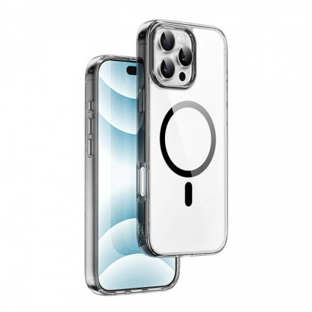 Захисний чохол для iPhone 16 Pro Max iShield Pro MCC-101 з MagSafe, прозорий чорний
