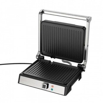 Контактний притискний гриль HOCO HE40, потужність 1000 Вт, антипригарне покриття, сірий