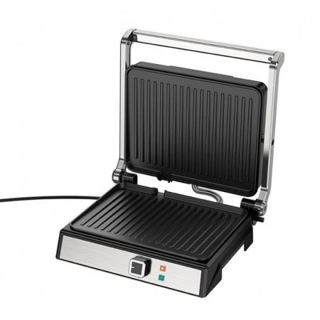 Контактний притискний гриль HOCO HE40, потужність 1000 Вт, антипригарне покриття, сірий