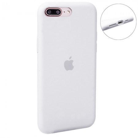 Захисний чохол для iPhone 7 Plus/8 Plus  Silicone Case, білий