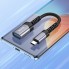 Адаптер перехідник OTG Hoco UA24, USB-C до USB, алюмінієвий сплав, підтримка швидкої зарядки 4A, довжина 165 мм